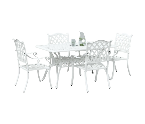 Juego de 3 Blanco Aluminio Fundido 150x90x72 cm Duradero