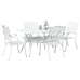 Juego de 3 Blanco Aluminio Fundido 150x90x72 cm Duradero