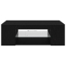Mueble de TV  con luces LED en roble negro, 90x39x30 cm, de madera elaborada