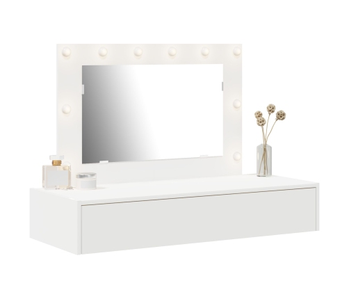 Mesa de Tocador Colgante  con Luces LED Blanca