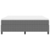 Cama con Somier  con Colchón Gris Claro Super King Tela de Corduroy