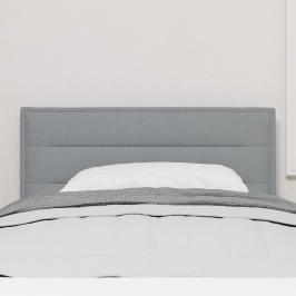 Cabecero de diseño Lines en gris claro de 80 cm de tela