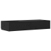 Cajones de cama  en negro, 75 x 36,5 x 16,5 cm, de madera contrachapada