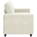 Sofá Loveseat  Crema 120 cm de Terciopelo