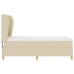 Cama con somier de  y colchón Crema 90x190 cm Tela