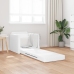 Sofá Cama de Piso  2 en 1 Blanco 74x77x81 cm Cuero Sintético