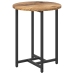 Mesa auxiliar de 2 piezas de madera antigua, madera de ingeniería y metal