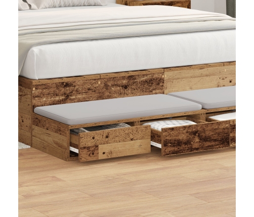 Mesa de Noche  Madera Vieja Madera 150 x 36.5 x 16.5 cm