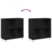 Armario para Registros en Roble Negro 84.5x38x90 cm