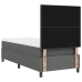 Cama de Base de Resorte  con Colchón Gris Oscuro 100x200 cm Tela