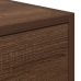 Aparador de TV  Marrón Roble 100x31x25,5 cm Madera elaborada