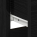 Cajones de Noche  2 pcs Negro Roble 40x40x50 cm Madera Ingenierizada