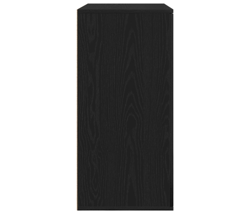 Bufé Roble Negro 79x38x80 cm Madera Sólida
