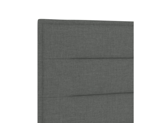 Cabecero  Gris Oscuro Tela 80 cm Rectangular Moderno