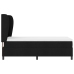 Cama Box Spring  con colchón Negro 100x200 cm Tela