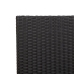 Sillas de Jardín Apilables  con Cojines - Set de 2 Piezas en Ratán Poli Negro