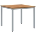 Juego de Comedor de Jardín de 5 Piezas de Madera Sólida de Acacia y Metal