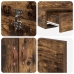 Cama con Almacenamiento  Roble Ahumado Madera Elaborada