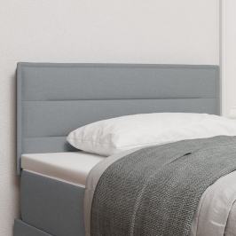 Cabecero  con LED Gris Claro Tela 80 cm Estructura de Cama