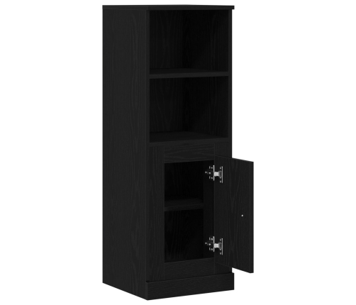 Gabinete Alto de Roble Negro 36x35.5x103.5 cm Madera MDF