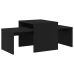 Mesa de Centro  Negra y de Roble 100x48x40 cm de Madera de Ingeniería