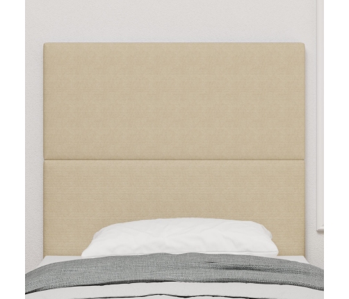 Cabecero  Diseño Simple Verde Claro Gris 100 cm Algodón Pana