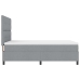 Cama con Somier  Gris Claro 160x200 cm Tela