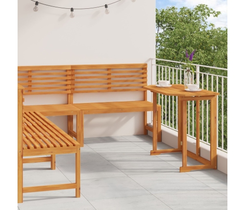 Conjunto de Comedor de Jardín de Acacia de 4 Piezas
