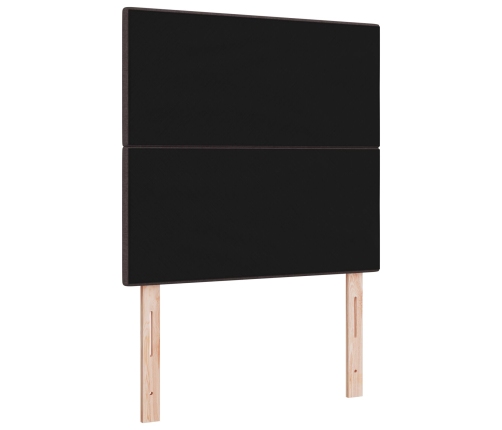 Cabecera LED  Marrón Oscuro 90 cm Tela