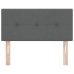 cabecero  botón capitoné gris oscuro 90 cm tela