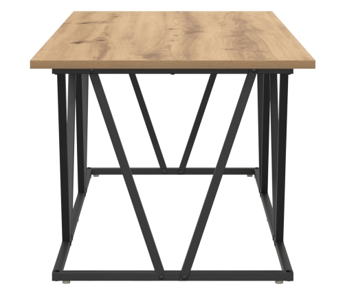 Mesa de café  Artisan de roble 100x50x40 cm, de madera de ingeniería y metal