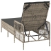 Tumbona Gris claro Ratán PE 157 x 55 x 92 cm Plegable Tumbona