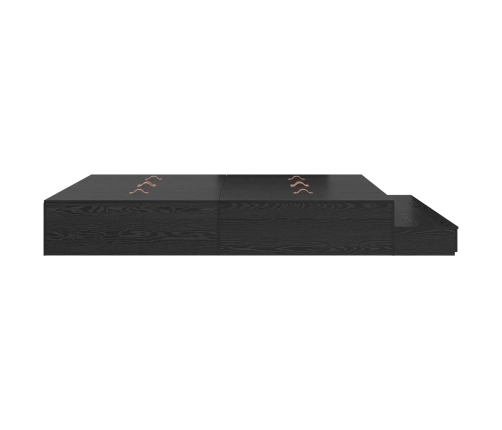 Estructura de cama con almacenamiento  Roble negro Madera elaborada