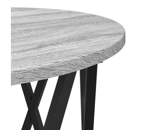 Mesas Laterales  2 pcs Gris Sonoma Madera Ingenierizada