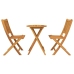 Conjunto de Bistro de Jardín de 3 Piezas  de Madera Sólida de Acacia