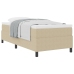 Cama con Box Spring  con Colchón Verde Claro Gris 90x200 cm Tela de Corduroy