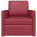 Sofá cama  2 en 1 Burdeos 74x77x81 cm Cuero sintético