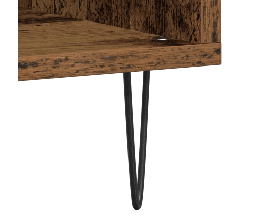 Gabinete de medios  Roble artesanal 84.5x38x90 cm Madera aglomerada