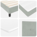 Cama con Box Spring y Colchón  Gris Claro 160x200 cm Terciopelo