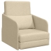 Sofá Cama  2 en 1 Crema 65x80x83 cm Tela