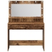 Mesa de Tocador con Luces LED - Madera Vintage - 100x41x135 cm