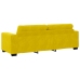 Sofá  de 3 Plazas Amarillo 180 cm Terciopelo