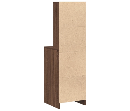 Almacén Alto Marrón Roble 40x41x135 cm Madera Ingenierizada