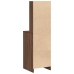 Almacén Alto Marrón Roble 40x41x135 cm Madera Ingenierizada
