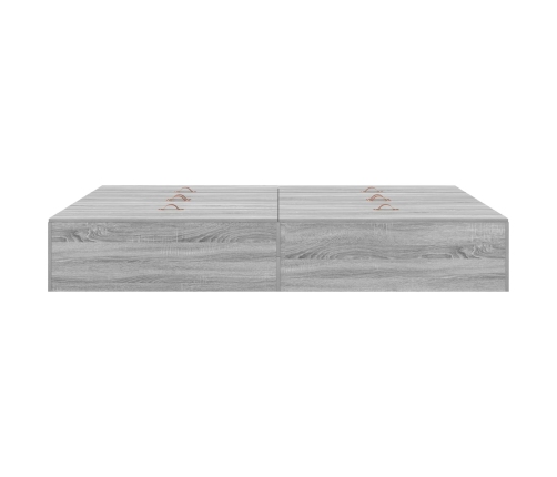 Armazón de cama  Gris Sonoma Tablero de partículas Queen