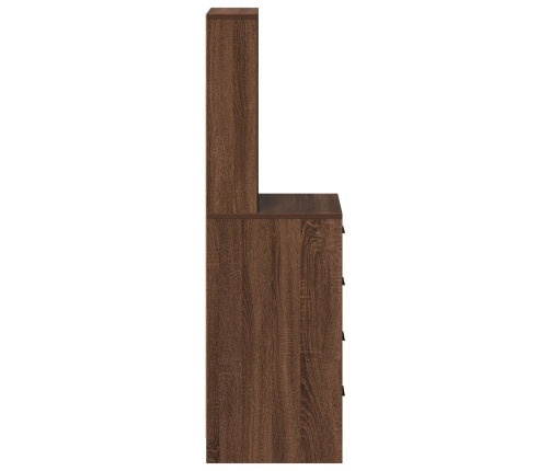 Almacén Alto Marrón Roble 40x41x135 cm Madera Ingenierizada