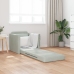 Sofá de suelo convertible  de terciopelo 74x77x81 cm Gris Claro