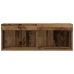 Gabinetes de pared para TV  con luces LED 2 pcs Madera vieja 80x30x30 cm