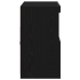 Aparador  con Luces LED Roble Negro 81x37x67 cm