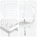 Set de 3 Blanco Aluminio fundido Grande